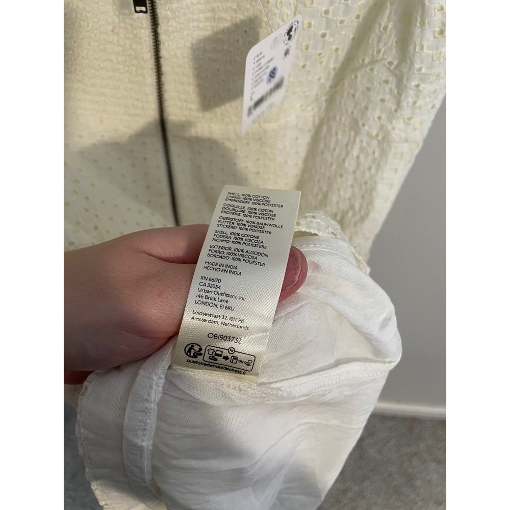 NWT Free‎ People Berry Kiss Mini Dress in Ivory Size Large Bridal Bachelorette - Picture 10 of 10